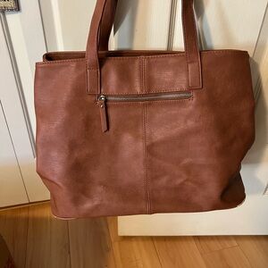Brown Leather Tote Bag